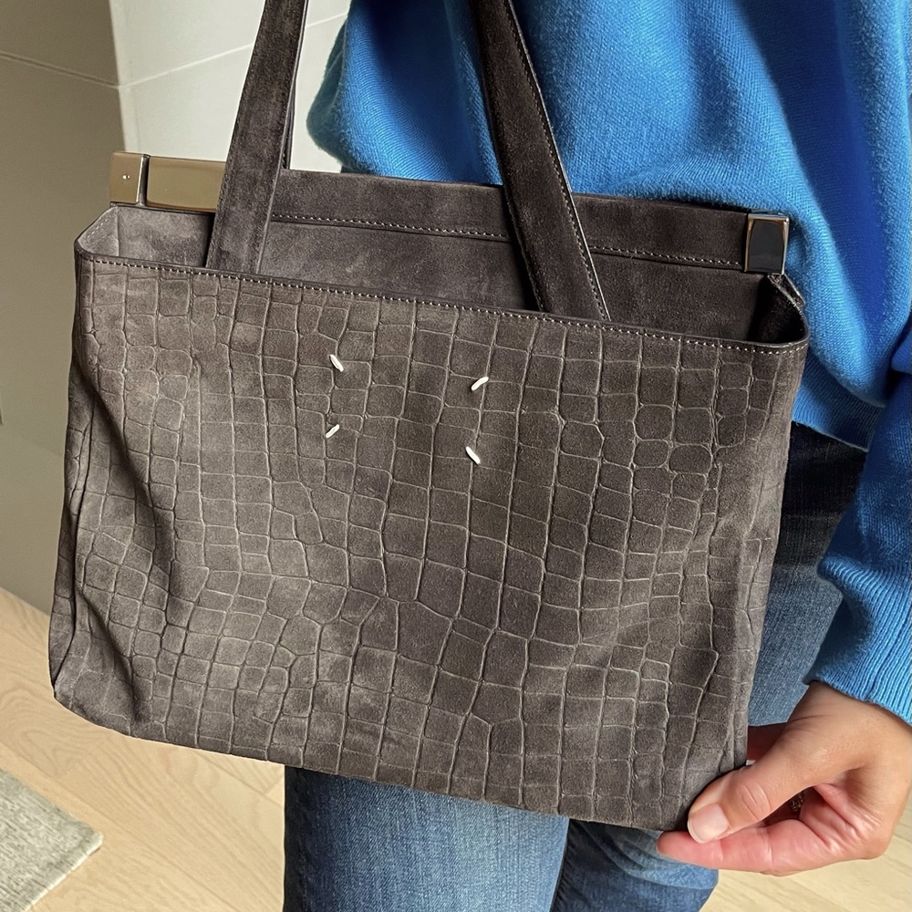 Maison Margiela suede bag